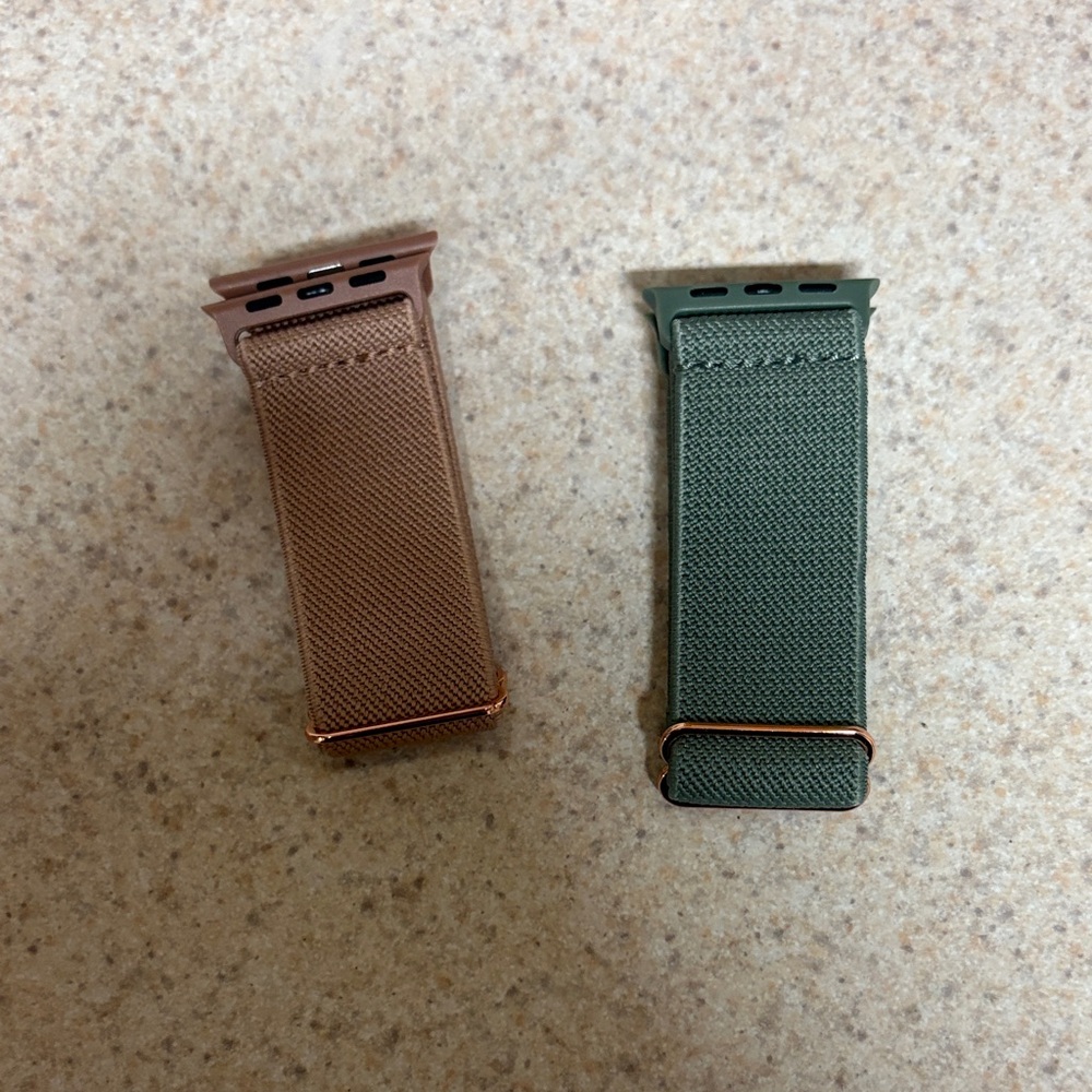 NEW- Brown and Green Watch Bands